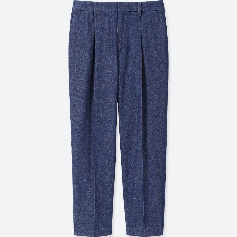 Uniqlo Tapered Indigo Blue Ankle Length Pants